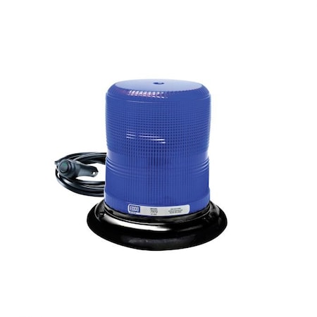 Ecco Pulse Ii 7965 360 Medium Profile Strobe Beacon, Blue, Led Lamp, Vacuum Magnet Mount, 12 To 24 7970B-VM